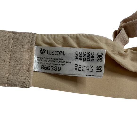 WACOAL Comfort First Wire Free T-Shirt Bra in Beige Size 38C Lined #856339 - Picture 5 of 7